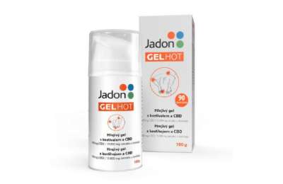 JADON Gel Hot - Hřejivý gel s kostivalem a CBD, 100 g